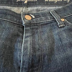 7 For All Man Kind Jeans, Women's, Size 29, Straight leg, Subtle Fade, Inseam 32